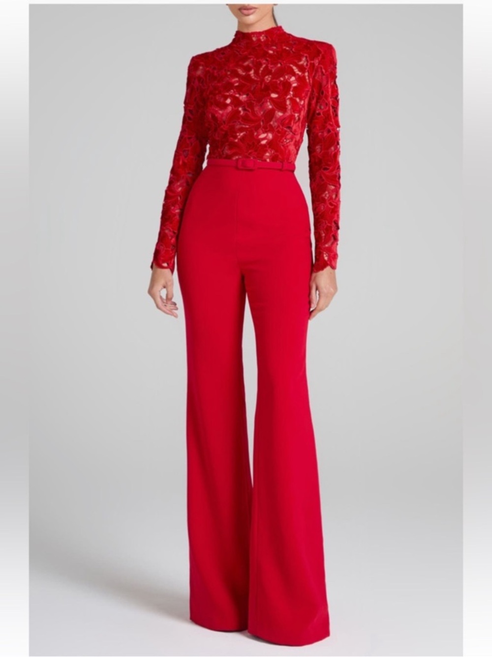 Nadine Merabi Eleanor Red Wide
Leg Jumpsuit Red